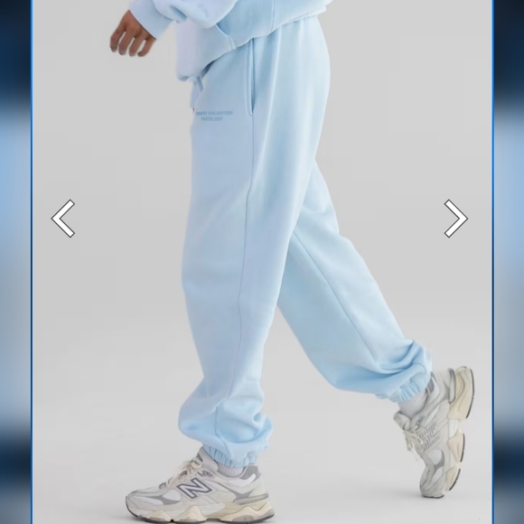 Comfrt Pants - NWT Comfrt Pastel Oversized Sweatpants Baby Blue Cuffed Bottoms Size XL